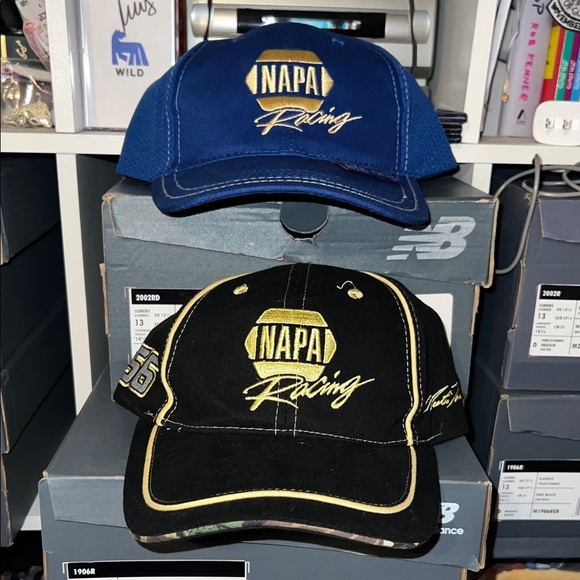 Nascar Other - 2000’s NAPA Racing #56 Velcro Strap Hat Bundle